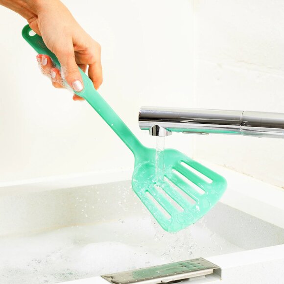 Green Life 7 Piece Kitchen Utensil Set in Turquoise - Picture 6 of 7